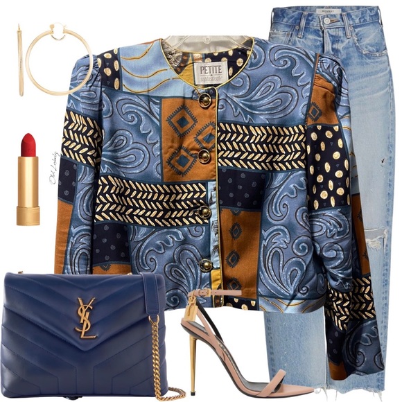 VINTAGE STATEMENT BLAZER TOP - Picture 3 of 4